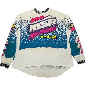 Vintage MSR Racing PC2 Motocross Jersey Shirt #74 USA X-Large MX BMX